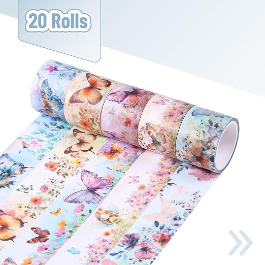 Mr. Pen- Washi Tape Set, 20 Rolls, 4.37 Yards/Roll | Washi Tape - Image 2