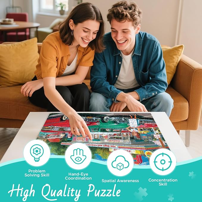 500 Pieces Jigsaw Puzzles, Retro Style 500 piece Puzzles - Image 4