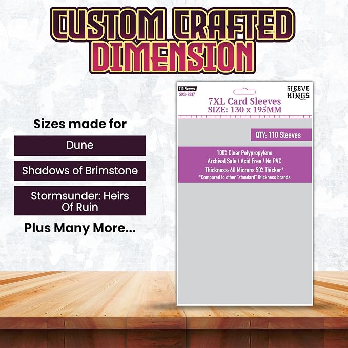 Sleeve Kings Standard Card Sleeves – 110 Count, XXL Size, Compatible - Image 3