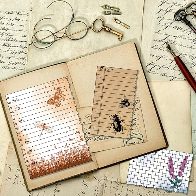 GLOBLELAND Notebook Clear Stamp Notepad Silicone Stamps Transparent Stamp - Image 4