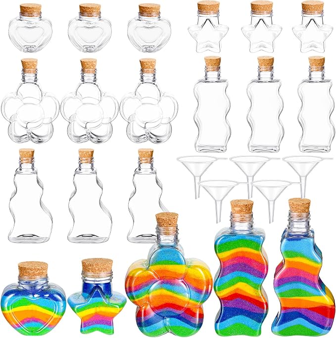 Havawish 20 Pcs Plastic Sand Art Bottles by Havawish