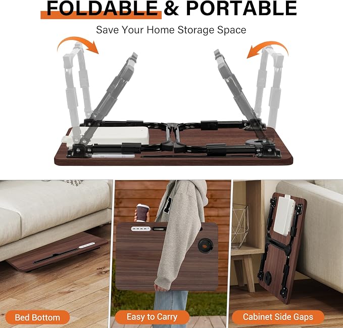 Lap Desk for Bed, Adjustable Laptop Desk - Image 7