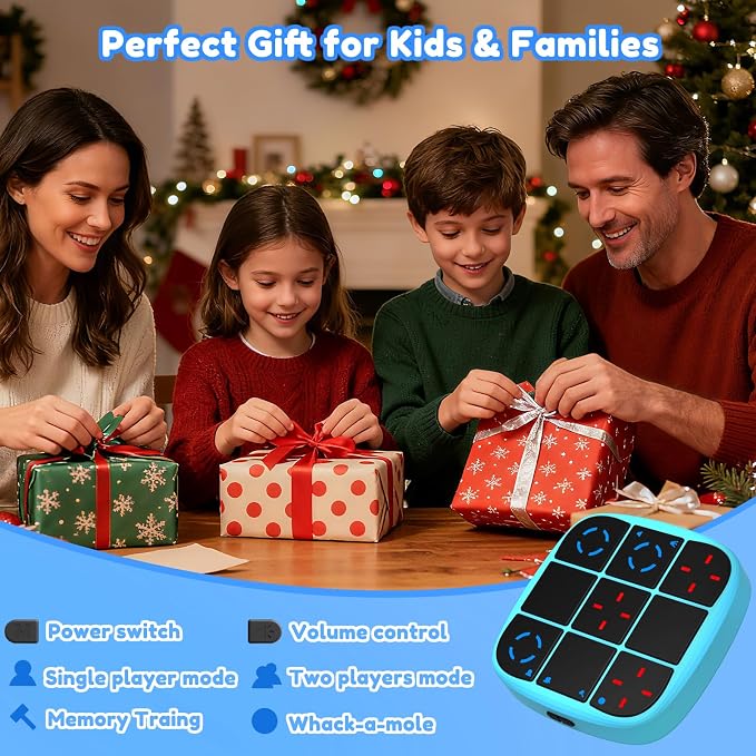 KOQQQ Rechargeable Tic-Tac-Toe Bolt Game, Upgraded 4-in-1 Handheld Puzzle - Image 7