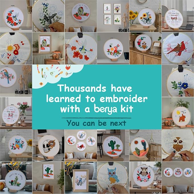 BERYA Owl Embroidery Kit, Embroidery Kit - Image 8