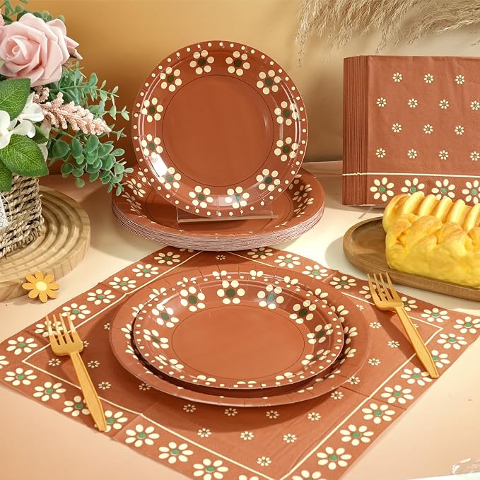 100 Pcs Cielito Lindo Plates Platos De Barro Mexicanos Mexican Party Plates and - Image 5