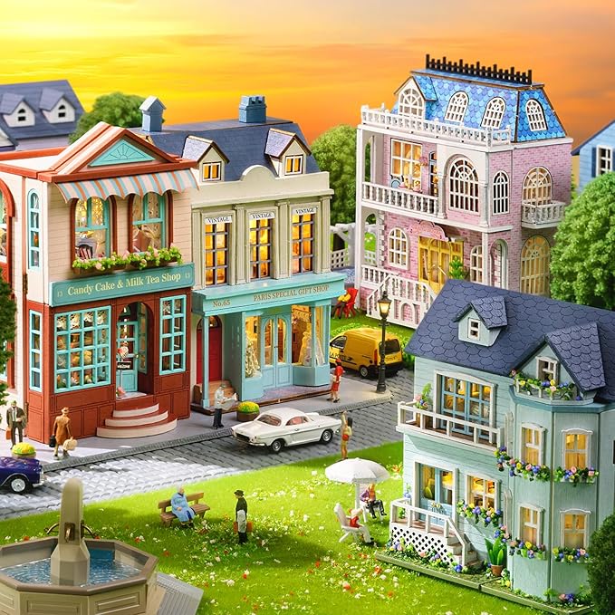 Flever Dollhouse Miniature DIY House Kit Creative Room - Image 9