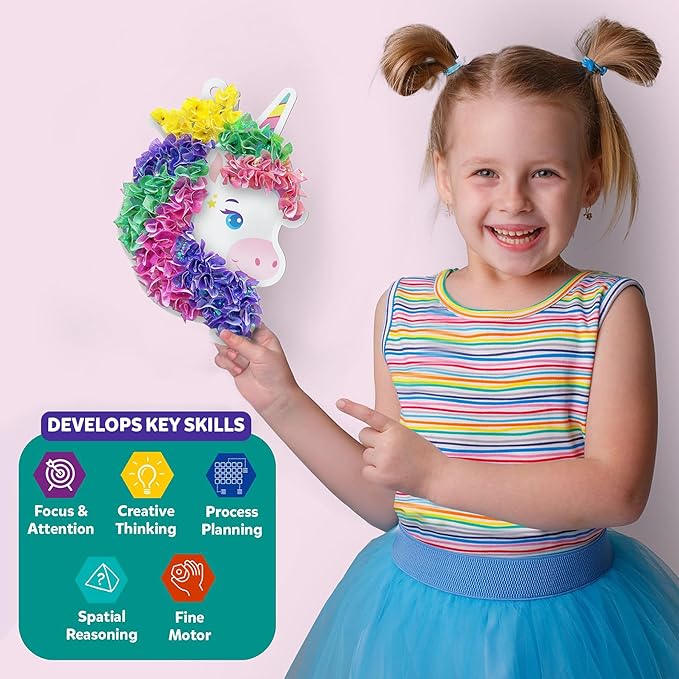 Skillmatics Poke-in Art – Magical Unicorn Dream Decor, DIY Wood Craft Kit | 5 - Image 6