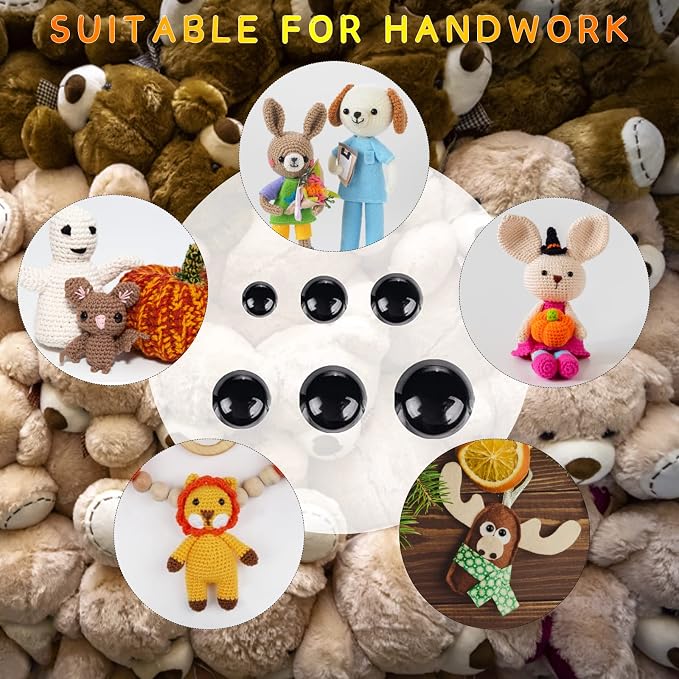350 Pcs 6-14mm Safety Eyes for Crocheting - Image 5