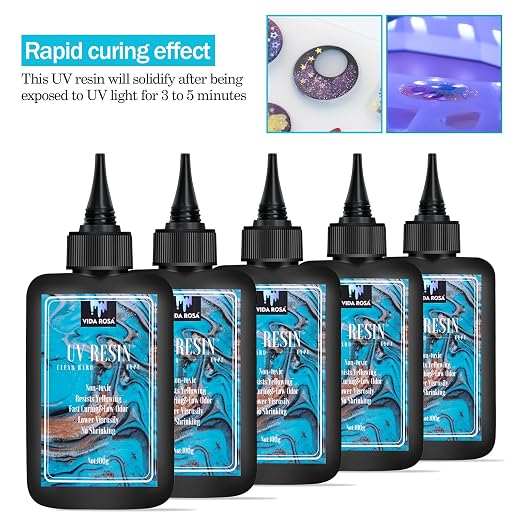 VIDA ROSA 500G UV Resin Upgraded Kit, Featuring High Gloss, High Hardness - Image 2