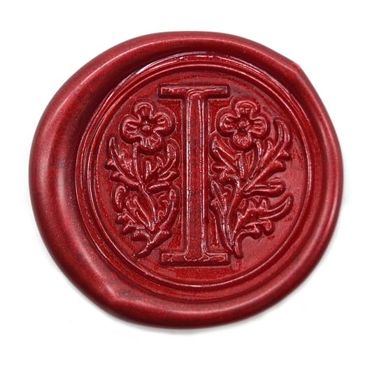 Medieval Initial Alphabet Wax Seal Stamp, Brass Head Wooden Handle, - Image 2