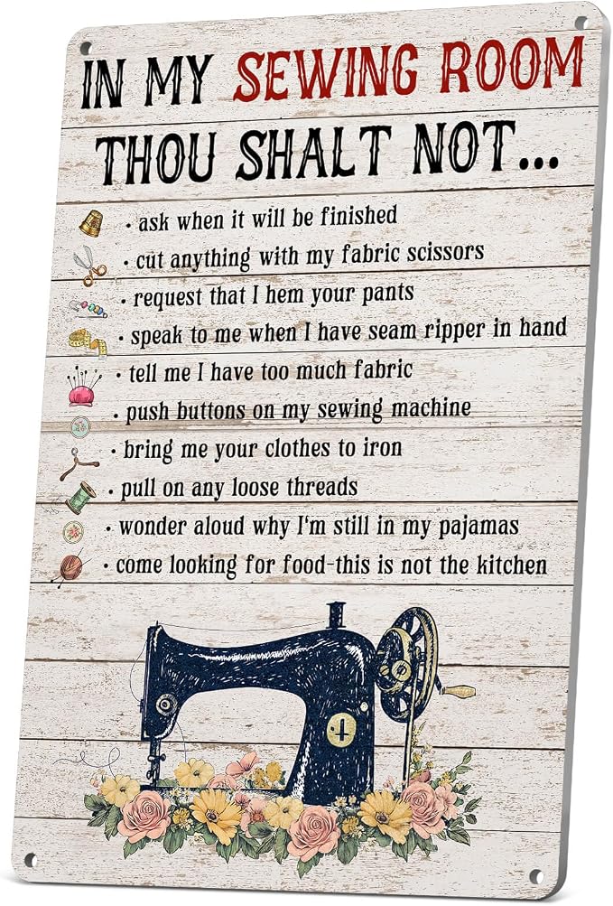Sewing Room Decor Wall Art Sewing Gifts by Wallors
