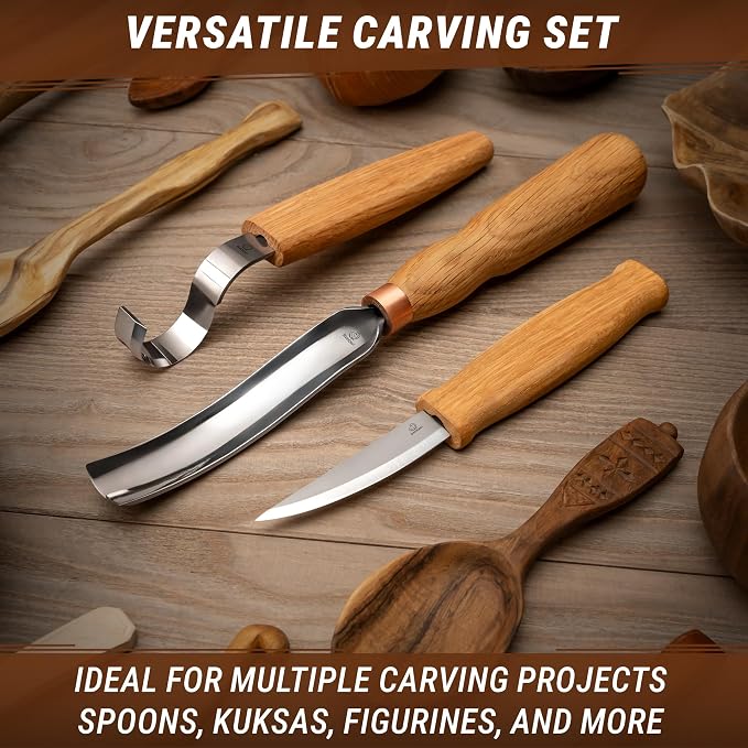 BeaverCraft Wood Carving Knives Kit Spoon Carving Tools S14 - Image 3