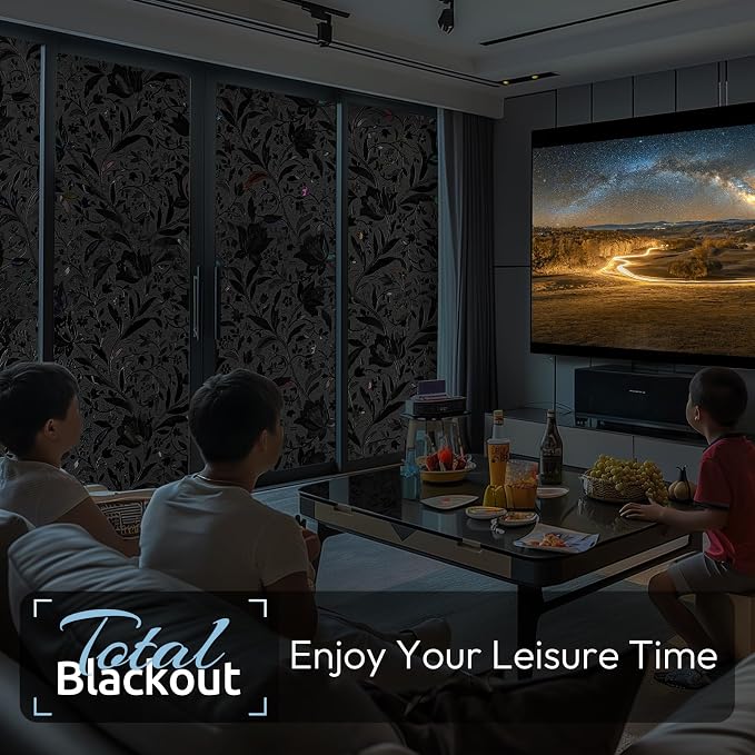 rabbitgoo Total Blackout Window Film, 23.6" x 118.1" | Sun Blocking Light - Image 7