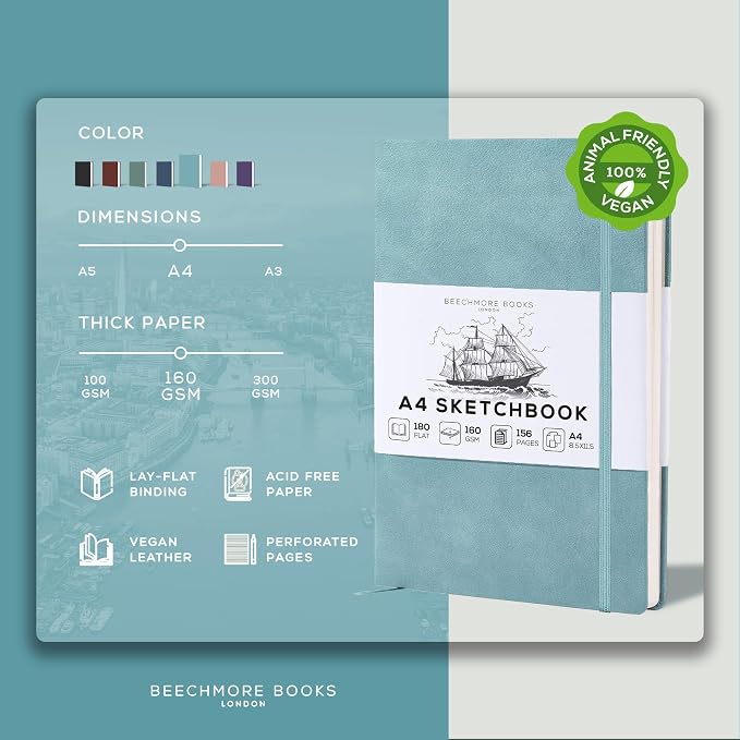 Beechmore Books A4 Mixed Media Sketchbook - Image 2