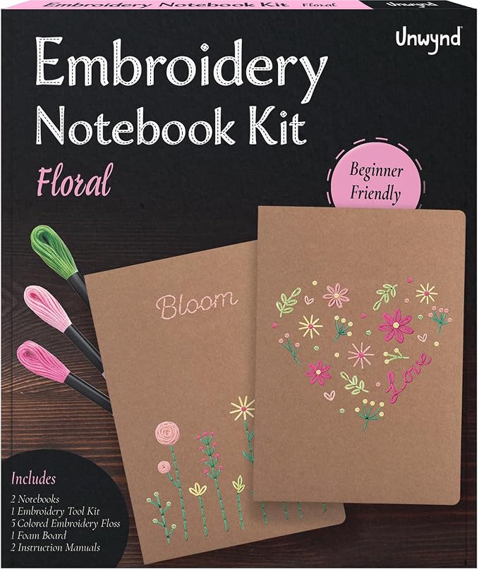 Unwynd Embroidery Kit Floral Theme by Unwynd