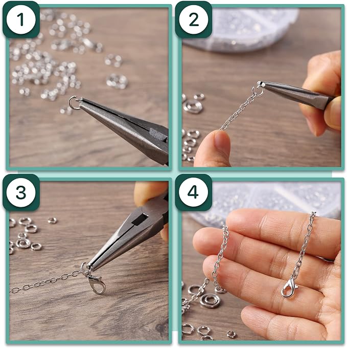 Mr. Pen- Open Jump Rings Set, 6 Assorted Sizes, Jewelry Making Findings - Image 3