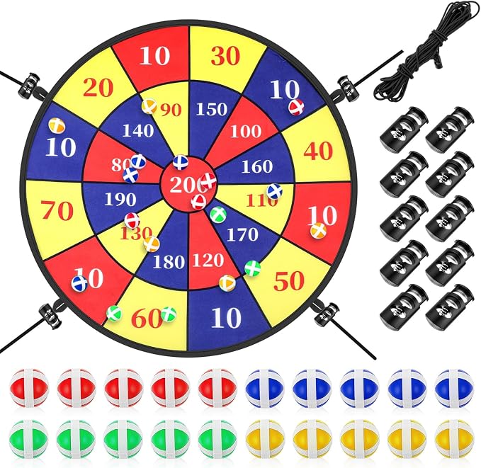 Lunmon 29" Trampoline Dart Board Game Accessories, Trampoline Toss Game by Lunmon