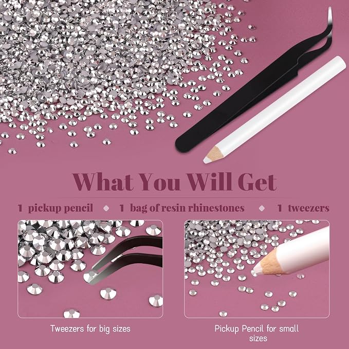 8000PCS 3mm Resin Rhinestones Bulk - Image 6