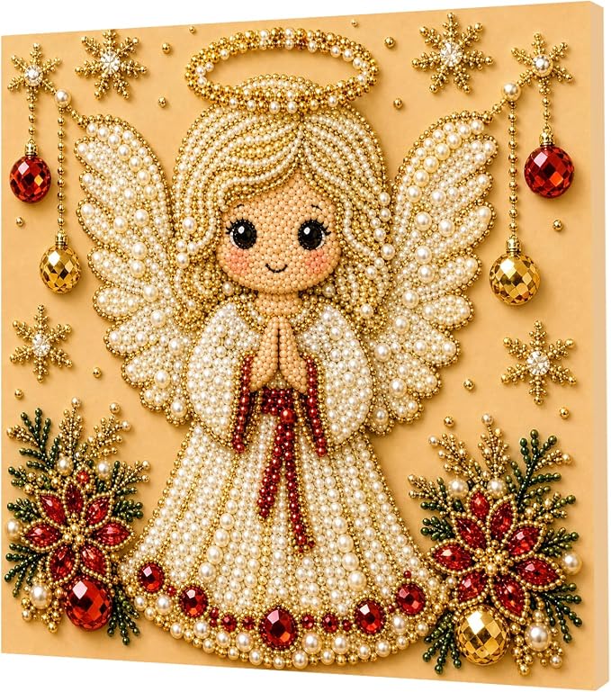 POETRYDRAW Christmas Decor Wreath Pearl Art Kit - Image 7