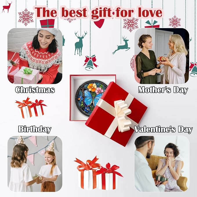 Stained Glass Window Hanging, Mother's Day Birthday Gifts - Image 6