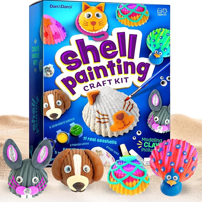 Dan&Darci Kids Sea Shell Painting Kit by Dan%26Darci
