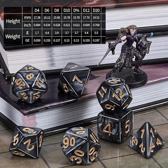 CiaraQ 182pcs Polyhedral Dice Set - Image 6