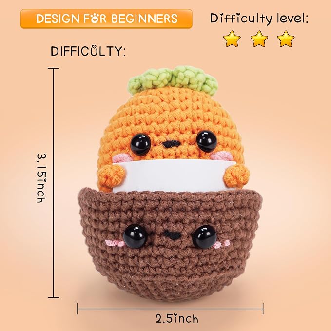 WaldyWop Beginner Crochet Kit: Wobbles Crocheting Starter Kits - Image 5