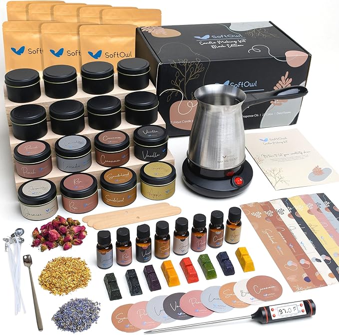 SoftOwl Premium Soy Candle Making Kit by SoftOwl