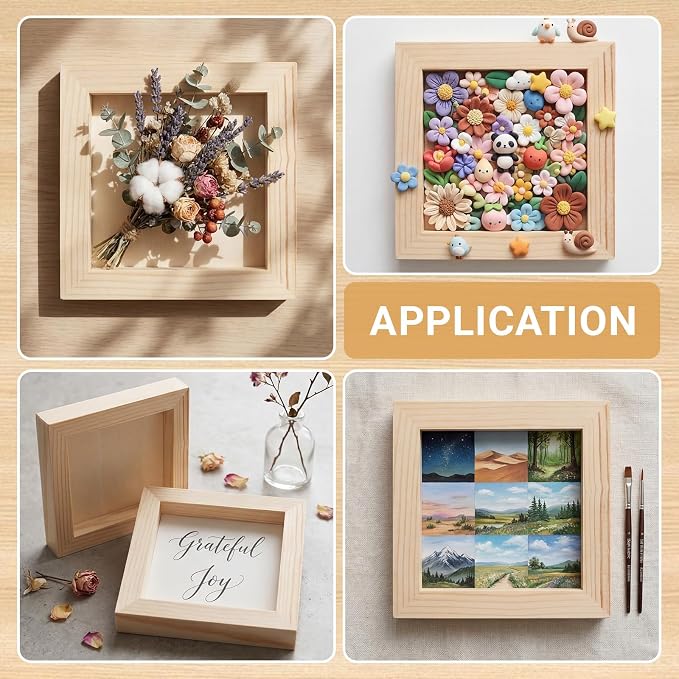 Novabright 30 Pack 4" x 4" Unfinished Wood Panels - Image 4