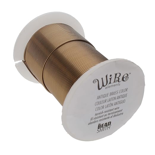 The Beadsmith Wire Elements 24-Gauge Lacquered Tarnish-Resistant Copper Wire by TheBeadsmith