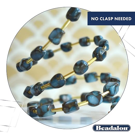 Beadalon Carbon Steel Memory Wire, Large Oval Bracelet, 0.35 oz, Approx. 20 - Image 7