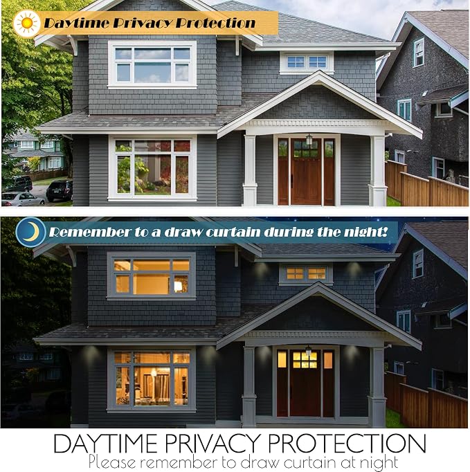 HIDBEA One Way Window Privacy Film Daytime, Heat Control UV Blocking Reflective - Image 6