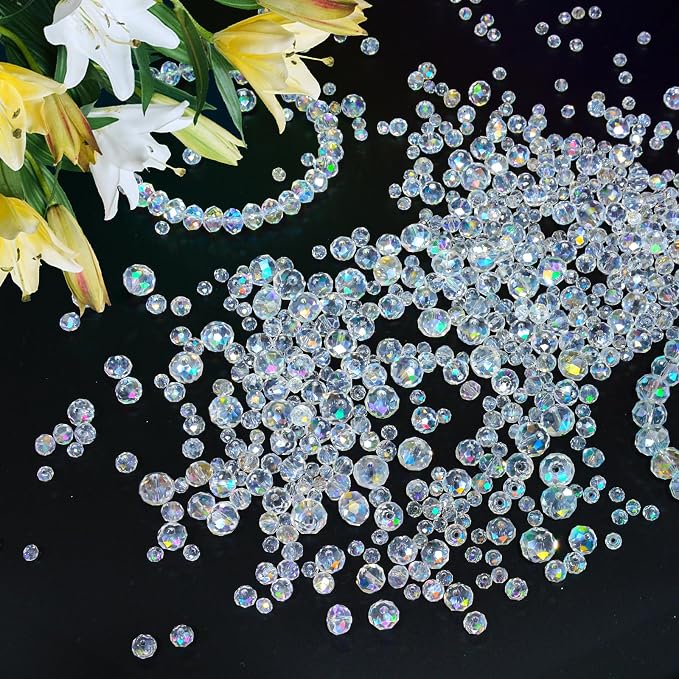 460Pcs 8mm Crystal Glass Beads for Jewelry Making Beads for Bracelets Necklace - Image 5