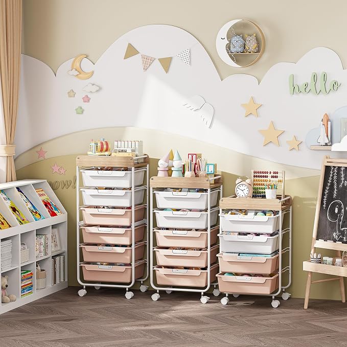 Rolling Craft Storage Cart - Image 9