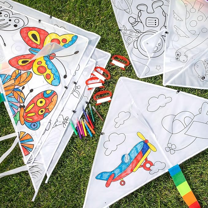 Libima 120 Pack Large Kites for Kids and Adults Bulk 39.4 Inch DIY Making Kit - Image 3