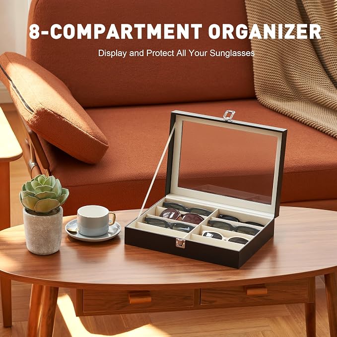 CO-Z Leather Multi Sunglasses Organizer - Image 7