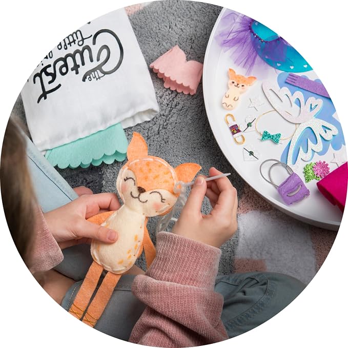Craft-tastic – Make a Fox Friend Craft Kit – Learn to Make 1 Easy-to-Sew Stuffie - Image 4