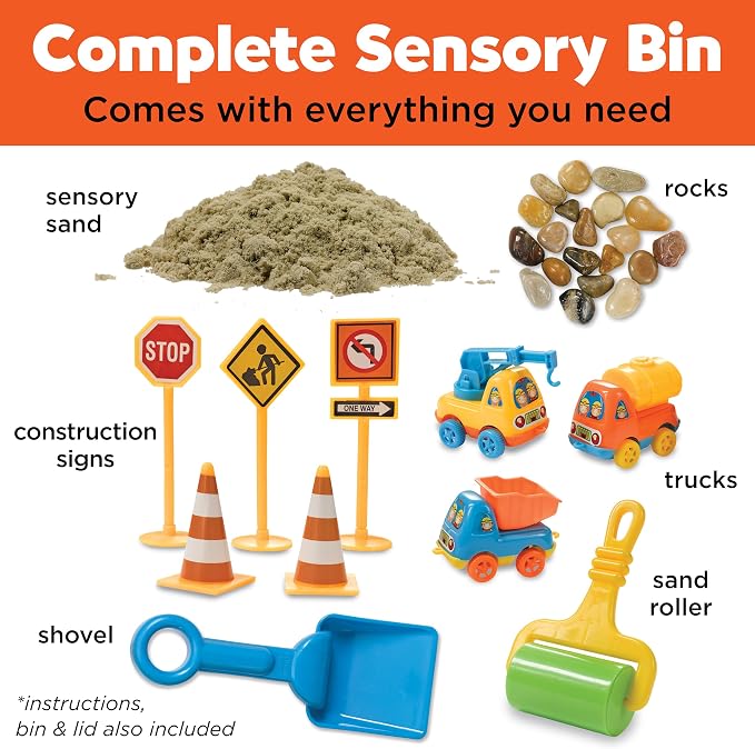 Creativity for Kids Sensory Bin: Construction Zone Playset - Image 3