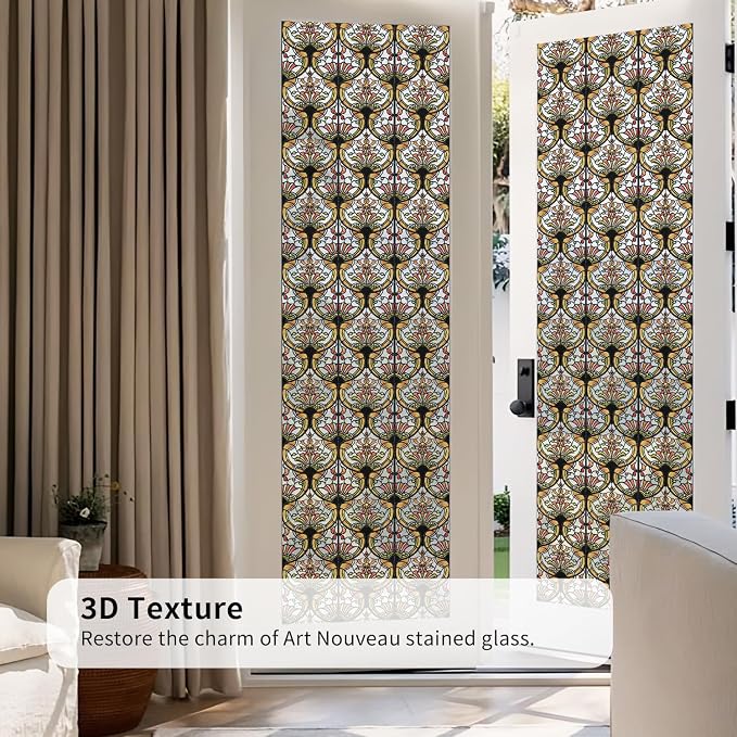 3D Vintage Stained Glass Window Film - Image 3
