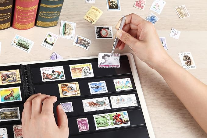 MUDOR 2 Pockets Stamp Collection Book, Stamp Albums - Image 5