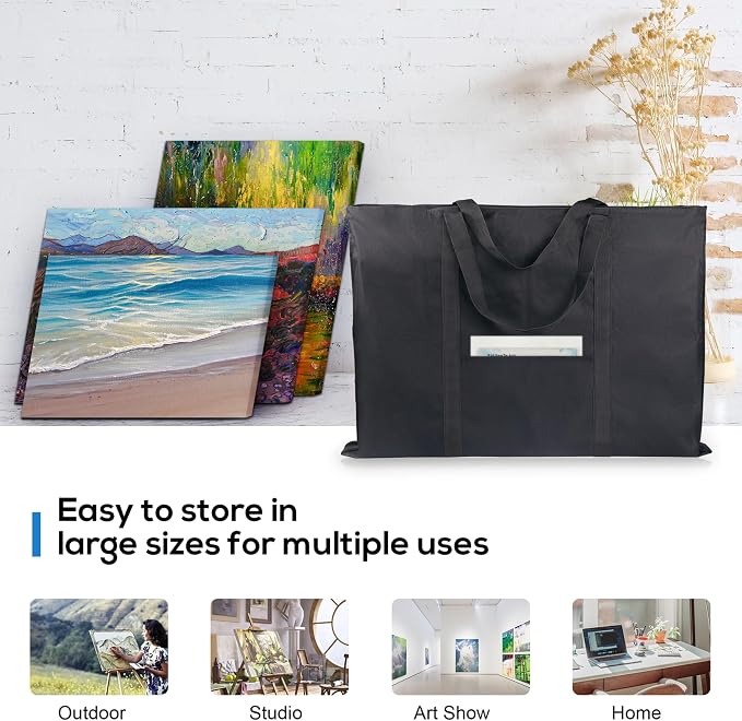 JJRING Dacron Light Weight Art Portfolio Bag, and Drawing - Image 5