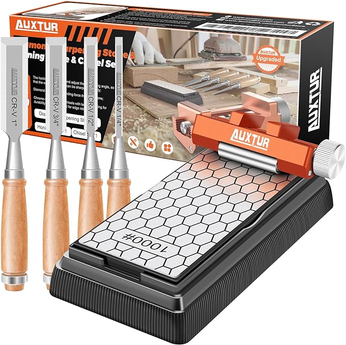 Sharpening Stone with Honing Guide Tool, chisel set by NEWHOUSEHOLDTOOLECOLOGY
