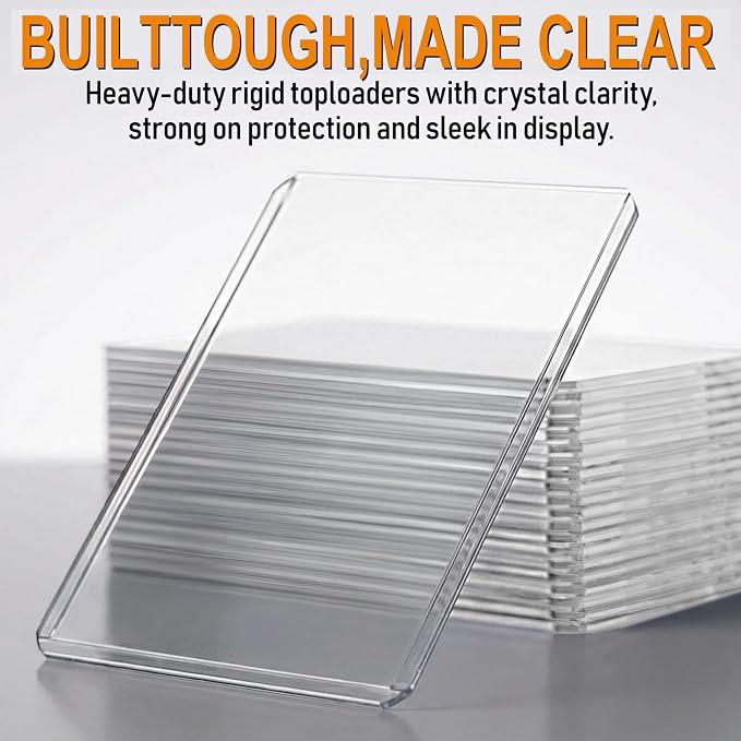 620 Card Sleeves Top Loaders for Cards, Premium Plastic Baseball Card Sleeves - Image 2