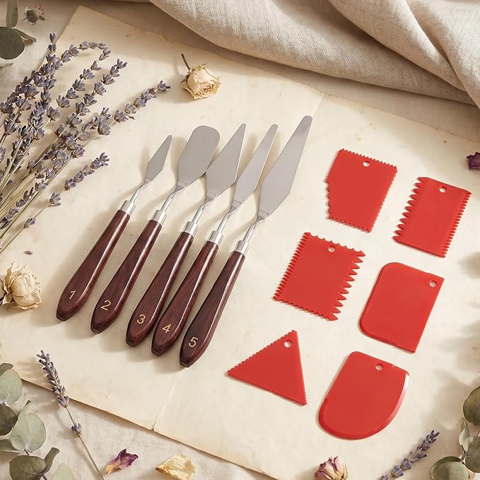 Palette Knife Set, Acrylic Painting & Cake Decorating - Image 3