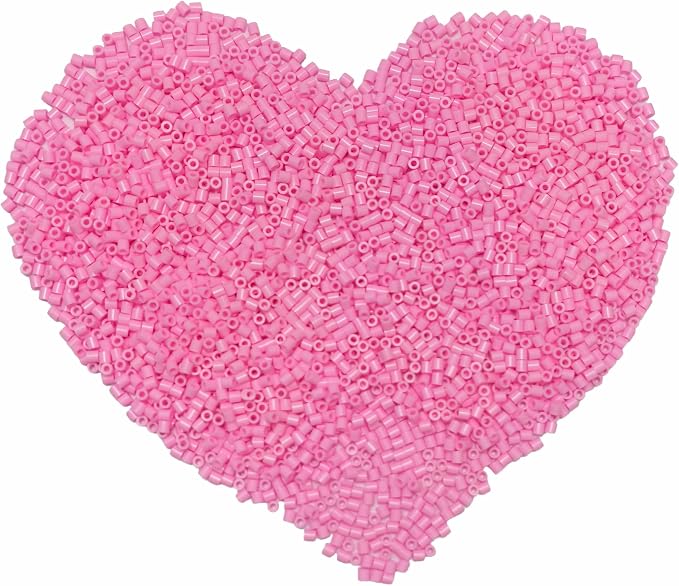 6000 Pcs Beads Fuse Beads - 5mm Pink Melting Beads by Yowamho