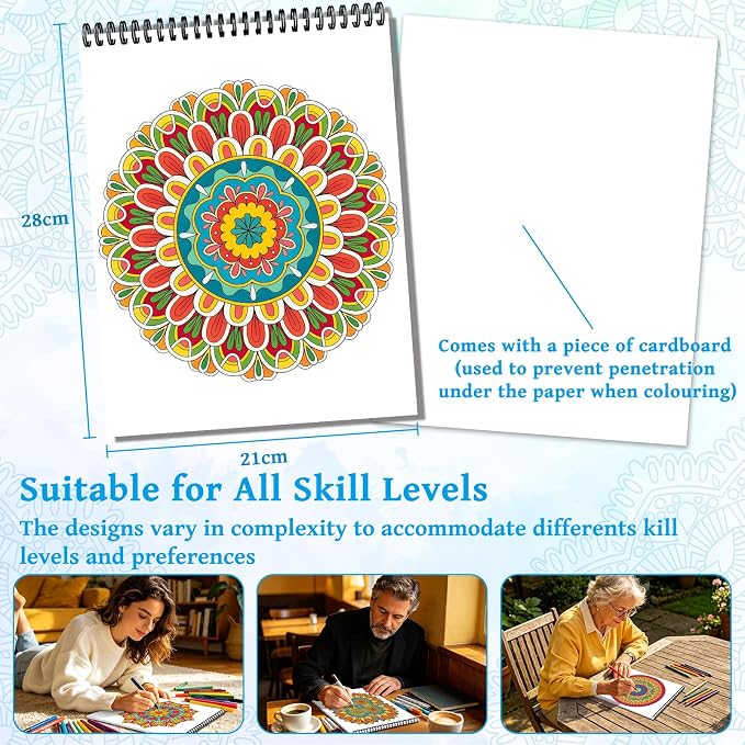 Kalysky Mandala Adult Coloring Book Set - Image 5