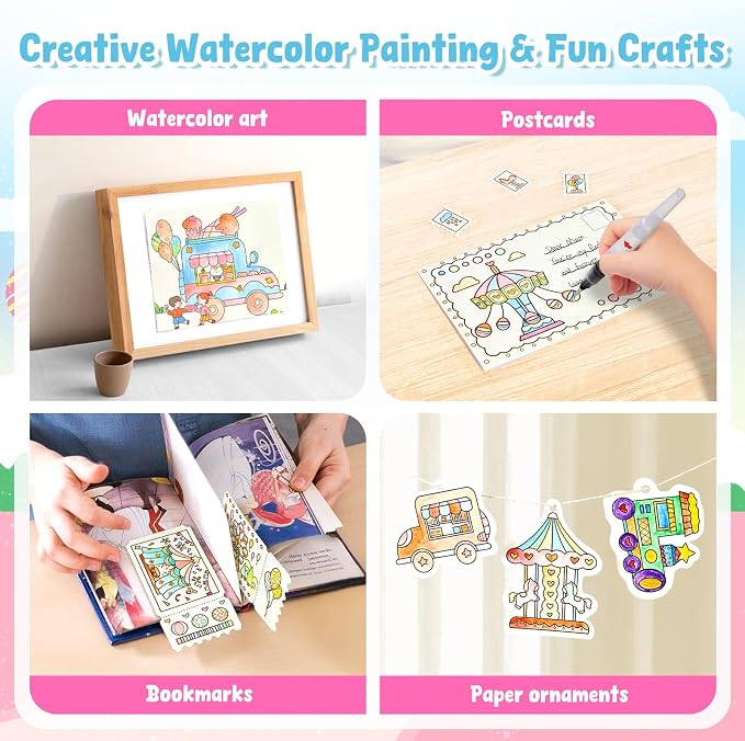 JoyCat Paint with Water Coloring Books - Image 3