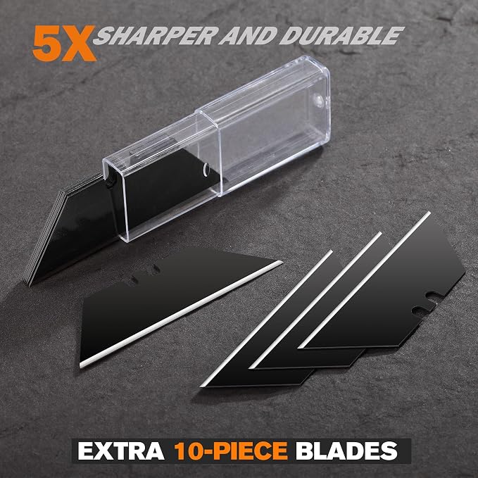 REXBETI 2-Pack Utility Knife, SK5 Heavy Duty Retractable Box Cutter - Image 7