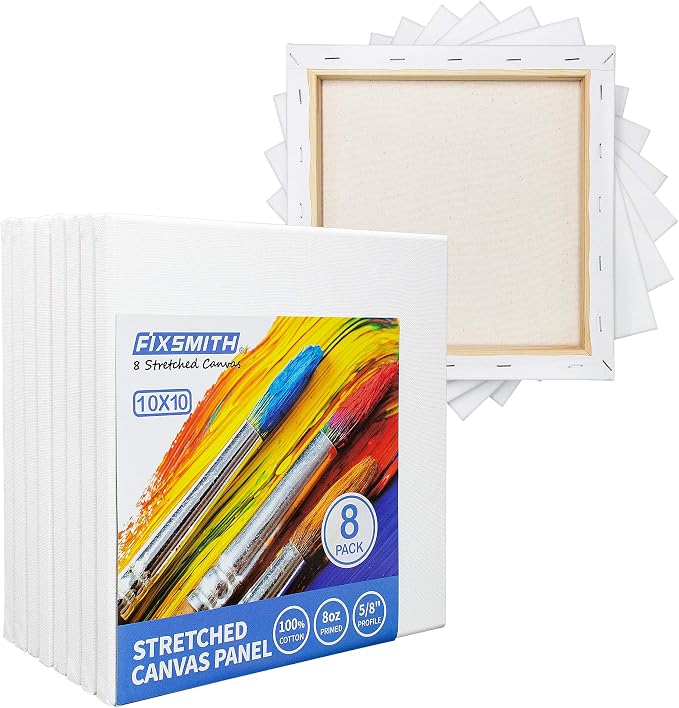 FIXSMITH Stretched White Blank Canvas - Image 5