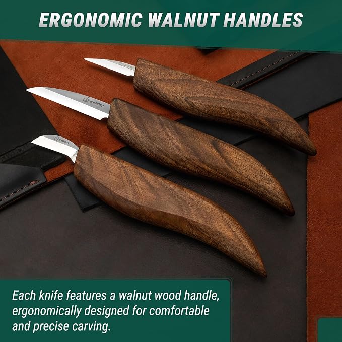 BeaverCraft Wood Carving Knife Set Deluxe S15X - Image 7